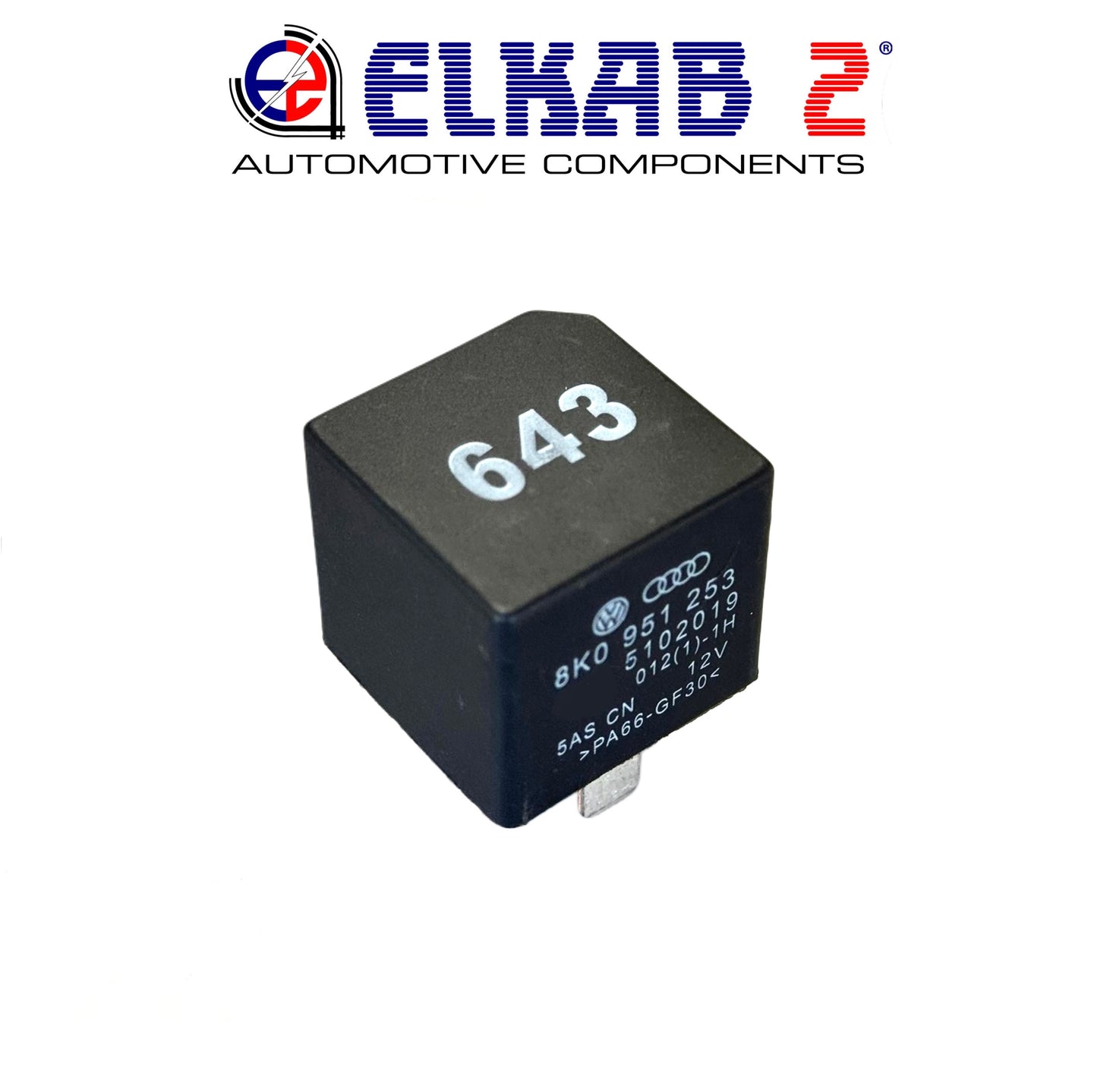 Relay 643 1KO951253A 12V, Audi VW Seat Skoda, Control Module 8K0951253 Passat, Polo, Golf, RS, A6, Q5, Q3 Arona, Ibiza Octavia ORIGINAL