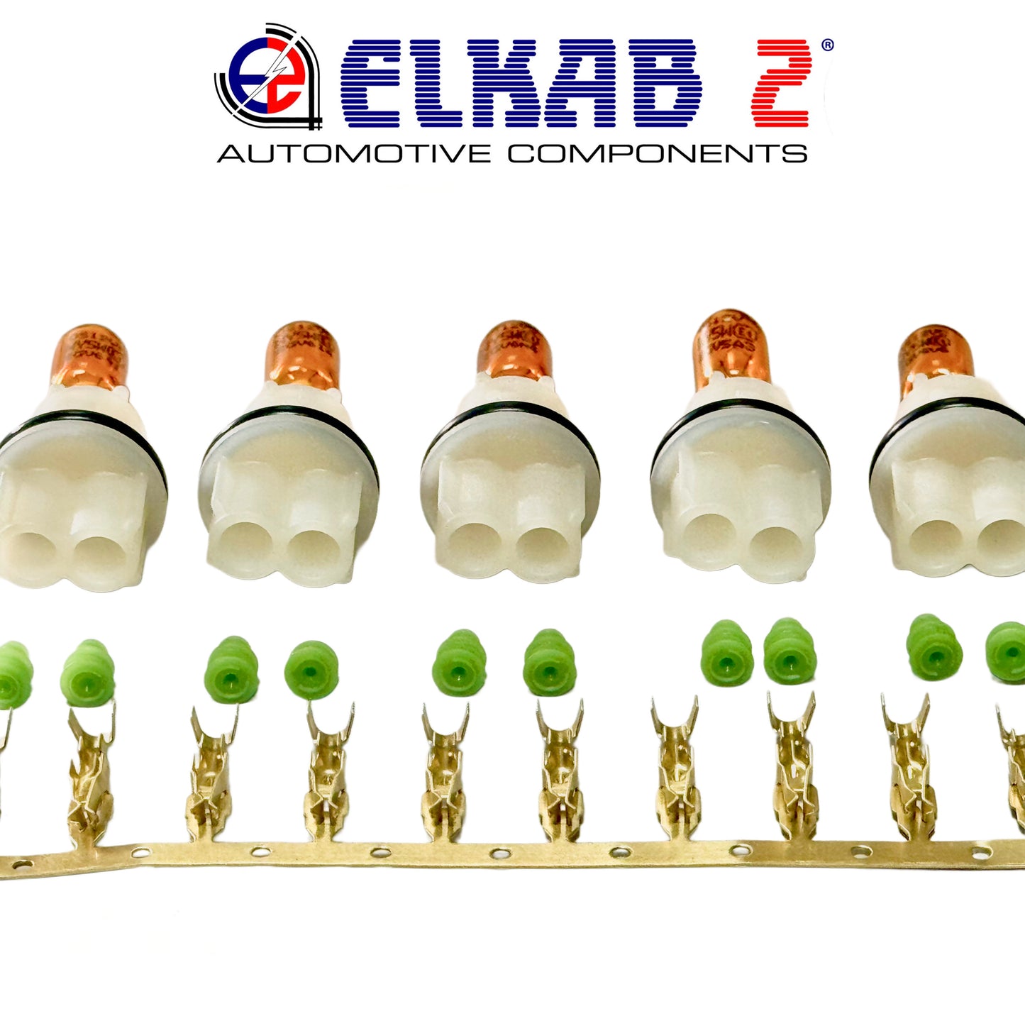 T10 Lamp Holder Orange Bulbs Turn Signals Mirror Van Car, 5 PIECES.