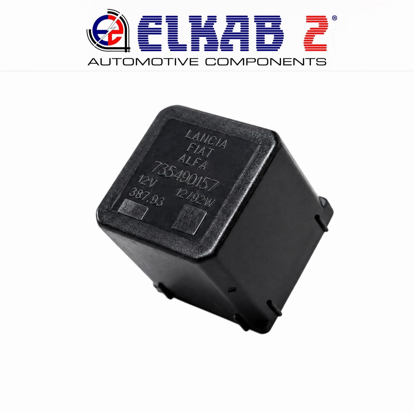 Relè Intermittenza Frecce 12V 42W 92W OEM 735490157 Nero Lancia, Fiat, Alfa Romeo, Auto Bianchi ORIGINALE