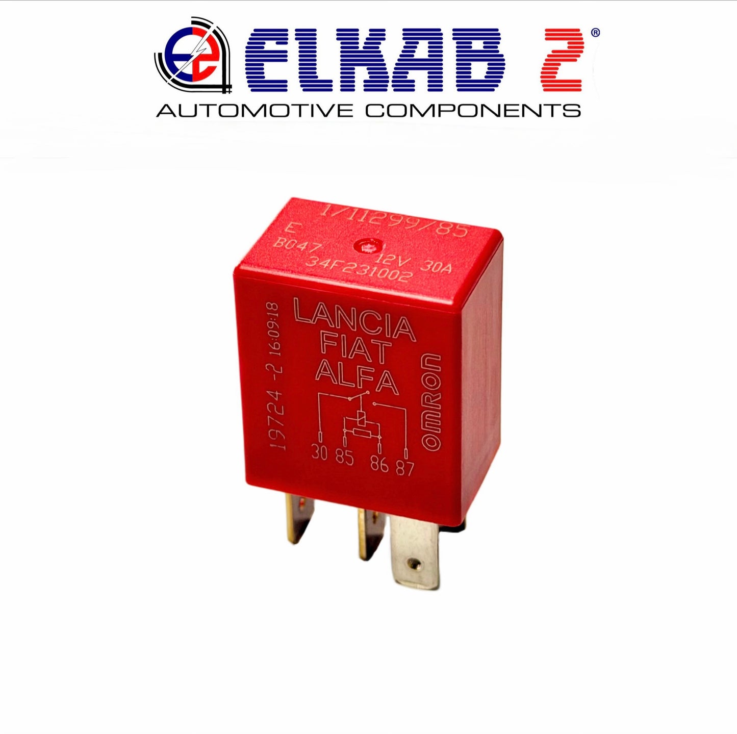 FIAT ALFA LANCIA, JEEP RELAY, 1/11299/85 Ducato, Giulia, 500, 12V 30A 12722-2 OMRON ORIGINAL