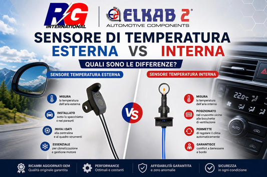 Sensore di temperatura esterna e sensore di temperatura interna; quali sono le differenze?
