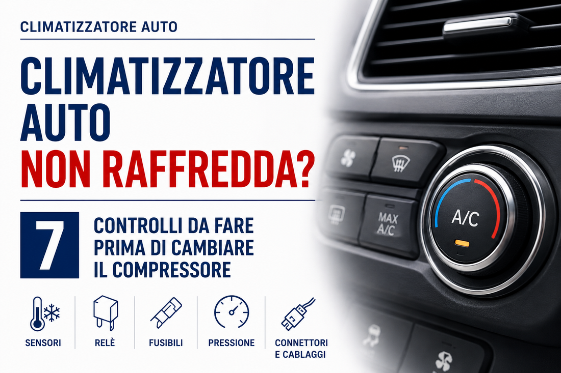 Climatizzatore Auto Non Raffredda? 7 Controlli da Fare Prima di Cambiare il Compressore