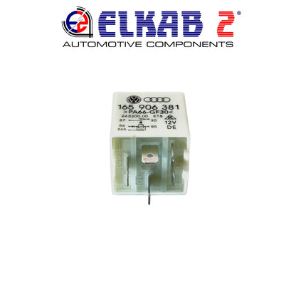 Relay 12V 30 Fuel Pump Control Unit, VW Audi Seat Skoda 165906381 Passat, Polo, Golf, A4, A6, Q5, Q3 Arona, Ibiza Octavia ORIGINAL