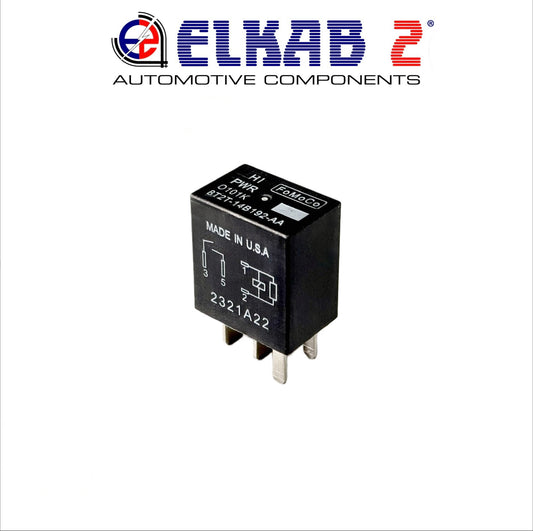 Relay FORD Fo.Mo.Co 12v Made in U.S.A. 8T2T-14B192-AA 4 Pin 0101K HIPWR GENUINE Mustang, Fiesta, Focus, EcoSport, Transit, F150