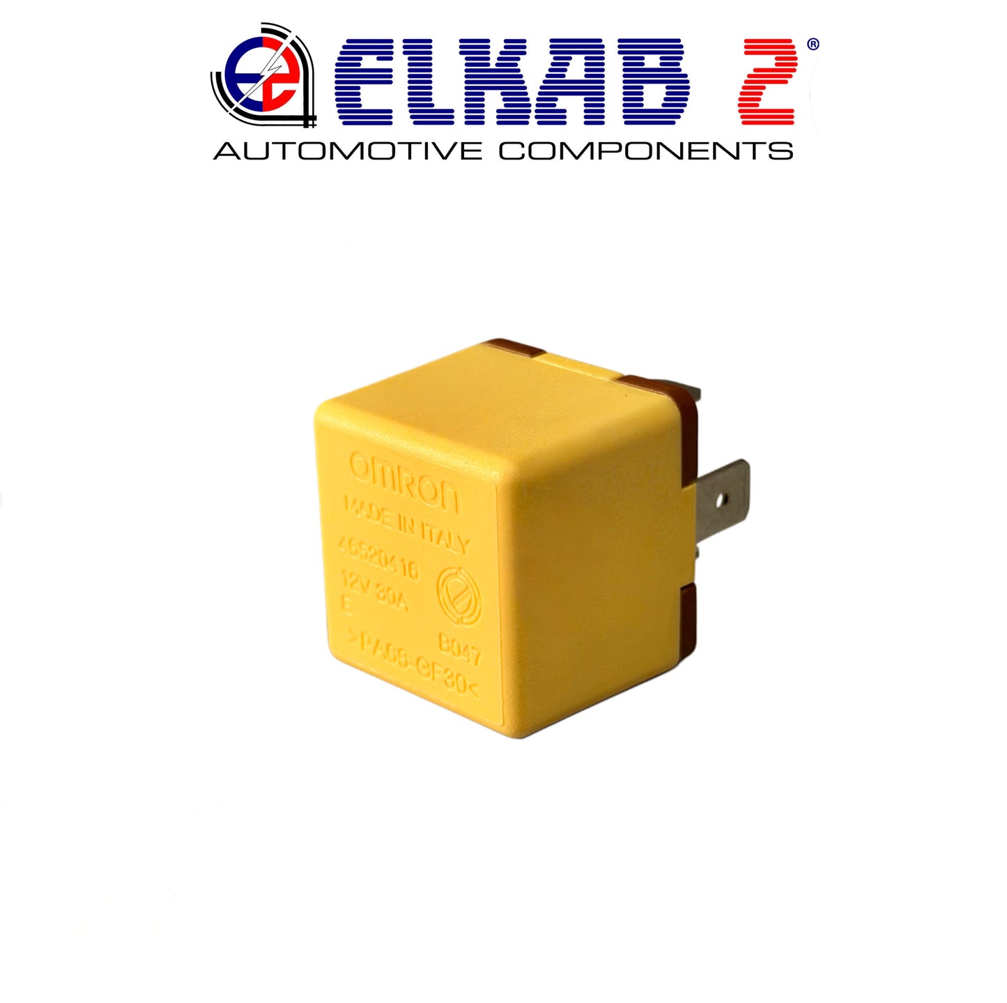 FIAT, ALFA, LANCIA 12V 30A OMRON Yellow Relay OEM 46620416 Ypsilon, Giulietta, Punto, Tipo, ORIGINAL.