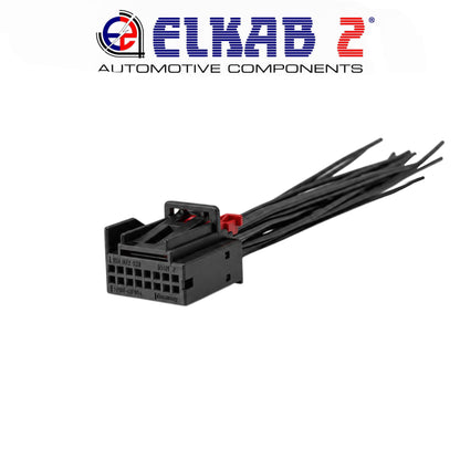Connettore Cablato 16 Contatti Audi, Volkswagen, Seat, Skoda, Porsche, Lamborghini, Bentley per Specchio Esterno e Pannello Condizionamento Clima OEM 1K0 972 928 ORIGINALE