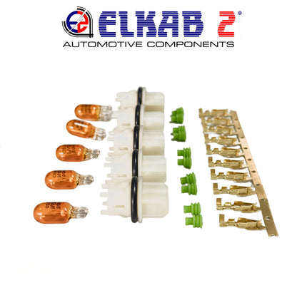 T10 Lamp Holder Orange Bulbs Turn Signals Mirror Van Car, 5 PIECES.