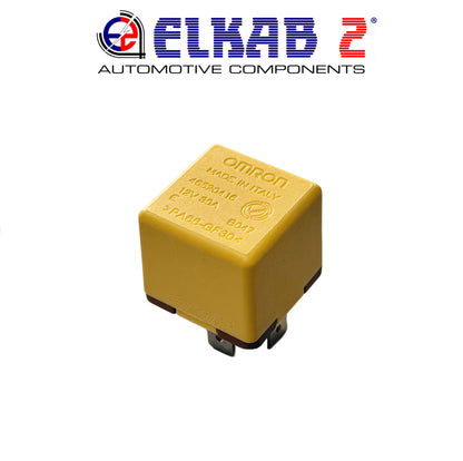 FIAT, ALFA, LANCIA 12V 30A OMRON Yellow Relay OEM 46620416 Ypsilon, Giulietta, Punto, Tipo, ORIGINAL.
