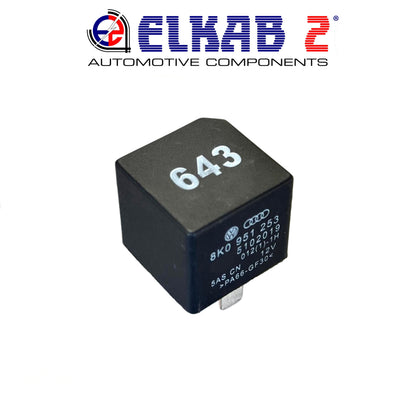 Relay 643 1KO951253A 12V, Audi VW Seat Skoda, Control Module 8K0951253 Passat, Polo, Golf, RS, A6, Q5, Q3 Arona, Ibiza Octavia ORIGINAL