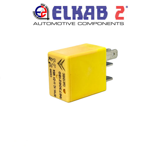 PEUGEOT, CITROËN 12v 25A Yellow Relay, C3, C4, Berlingo, Clio, Captur 9673062180 ORIGINAL