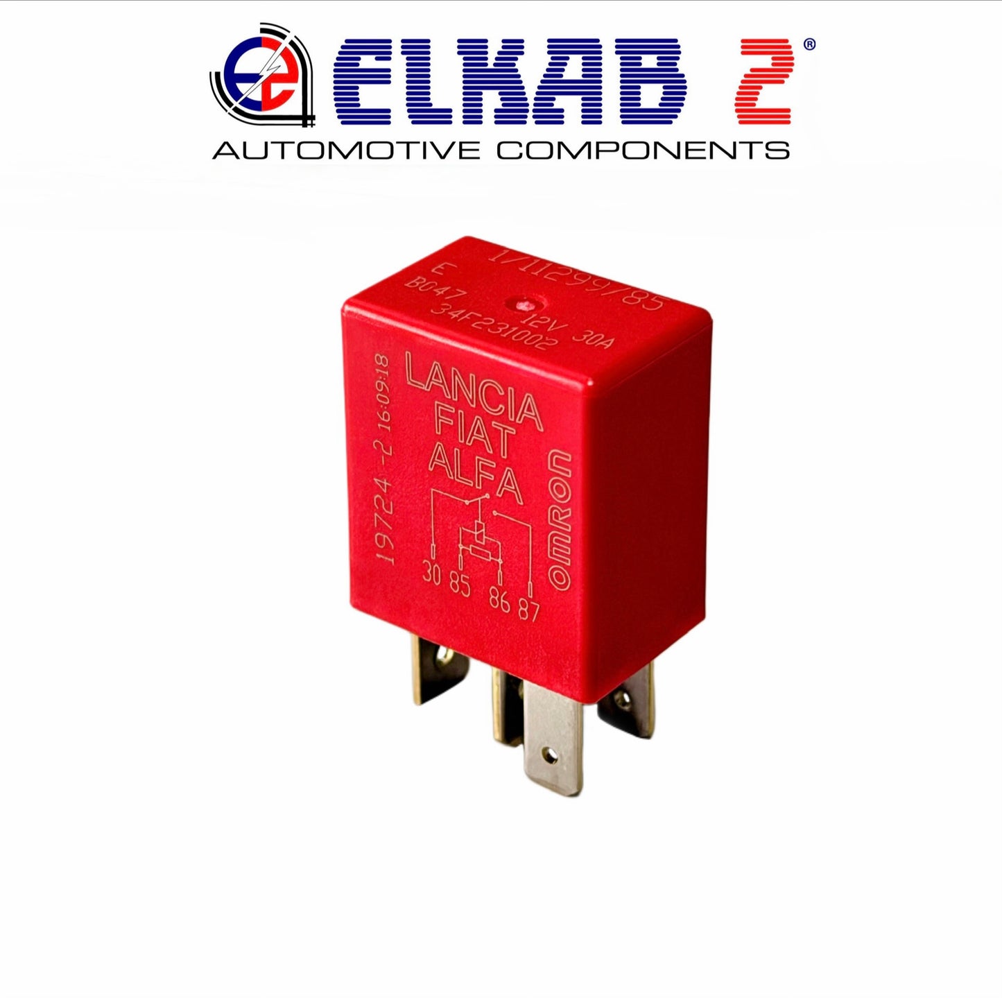 RELÈ FIAT ALFA LANCIA, JEEP, 1/11299/85 Ducato, Giulia, 500, 12V 30A 12722-2 OMRON ORIGINALE