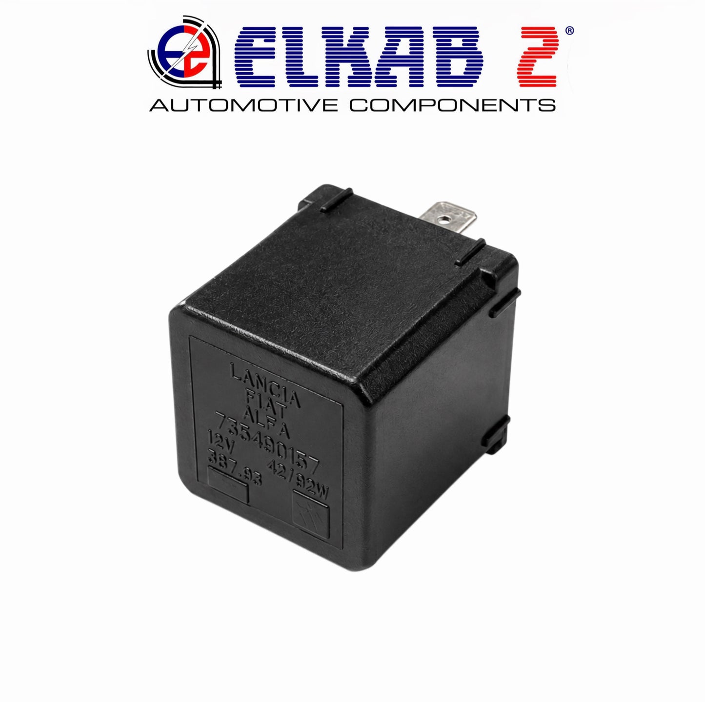 Relè Intermittenza Frecce 12V 42W 92W OEM 735490157 Nero Lancia, Fiat, Alfa Romeo, Auto Bianchi ORIGINALE