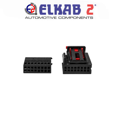 1 KIT Connettore 16 Contatti Audi, Volkswagen, Seat, Skoda, Porsche, Lamborghini, Bentley per Specchio Esterno e Pannello Condizionamento Clima OEM 1K0 972 928 ORIGINALE