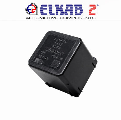 Relè Intermittenza Frecce 12V 42W 92W OEM 735490157 Nero Lancia, Fiat, Alfa Romeo, Auto Bianchi ORIGINALE