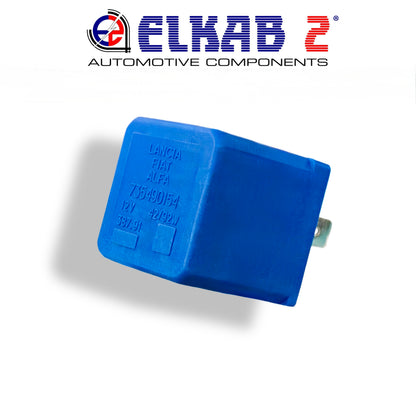 Flasher Relay 12V 42W 92W OEM7573490 Blue Lancia, Fiat, Alfa Romeo, Bianchi Cars ORIGINAL Panda, Punto, 500, Seicento, Y10, 147, 149, Ypsilon, Renault, Peugeot.