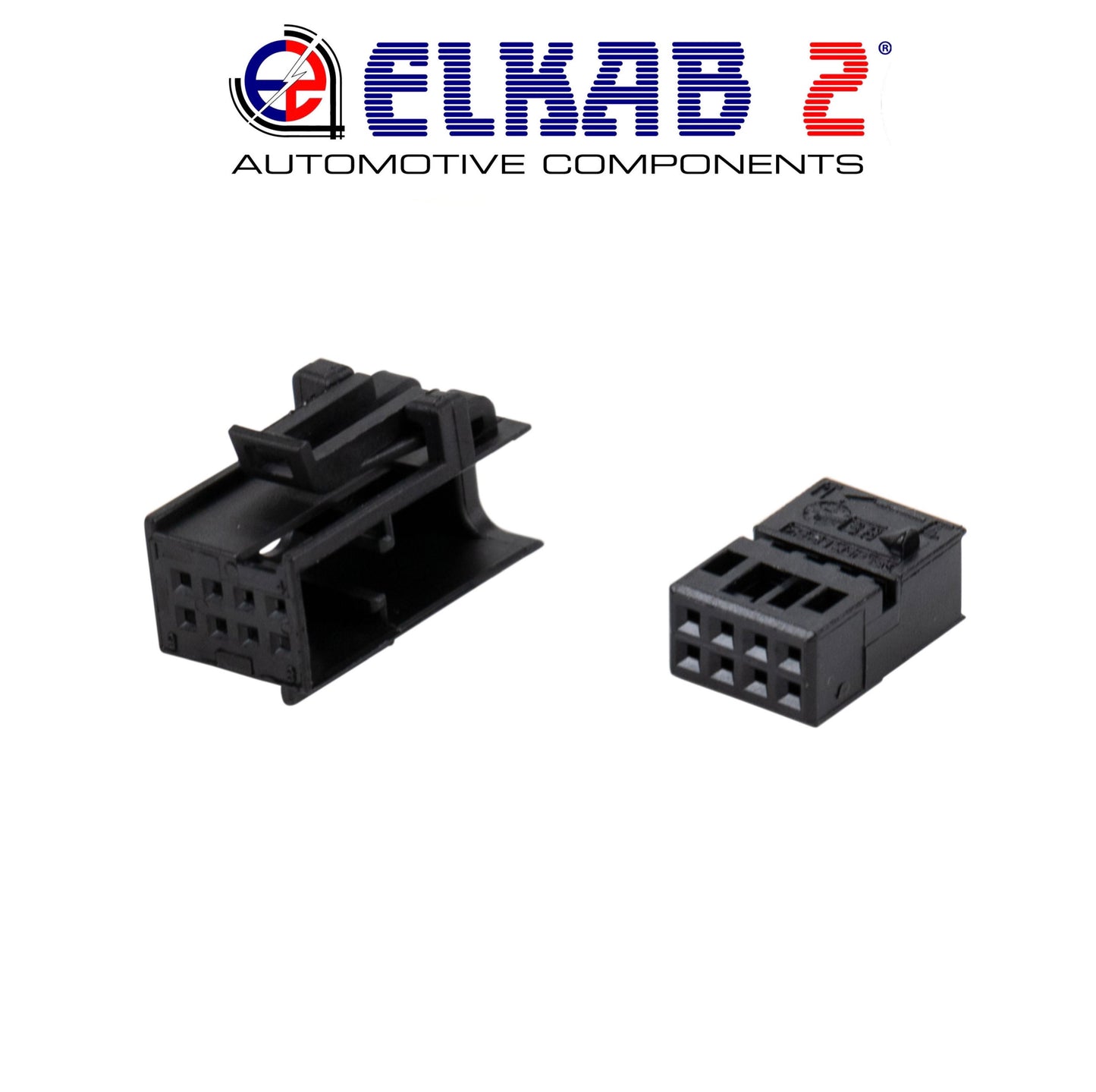 10 Cable Connectors, TE Wiring, TYCO 8-Way MQS 1745000-3 Black ORIGINAL
