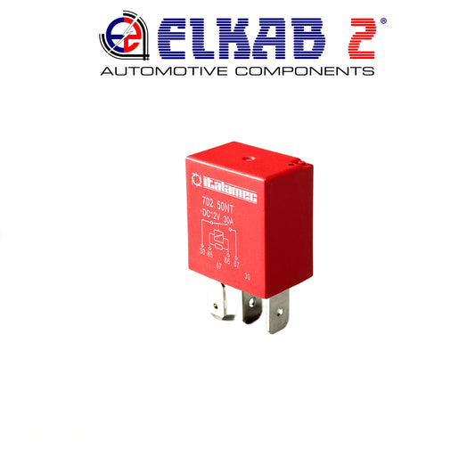 RELAY Fiat, Alfa, Lancia 12V 30A 702. 50NT Italamec 4 Pin Seicento, Panda, Punto, Ypsilon GENUINE