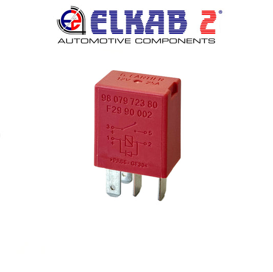 Relay G. Cartier 12V 25A CITROEN PEUGEOT RENAULT Jumpy, C3, Clio, OEM 98 079 723 80, OEM F29 90 002 ORIGINAL