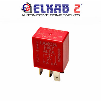 RELÈ FIAT ALFA LANCIA, JEEP, 1/11299/85 Ducato, Giulia, 500, 12V 30A 12722-2 OMRON ORIGINALE
