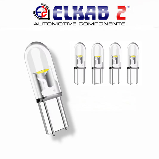 5 PZ. Lampadine T5 LED per Luci Spie Cruscotto 12V 1.2W Bianche Illuminazione Quadro Strumenti Auto.