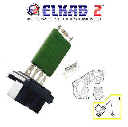 Resistor Blower Motor Heater Fiat, Lancia Ypsilon, Ducato, Panda, Doblò 500 46723713