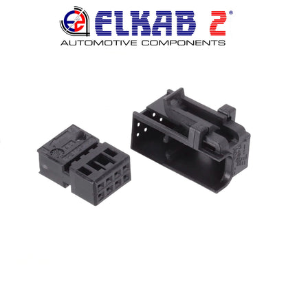 10 Cable Connectors, TE Wiring, TYCO 8-Way MQS 1745000-3 Black ORIGINAL