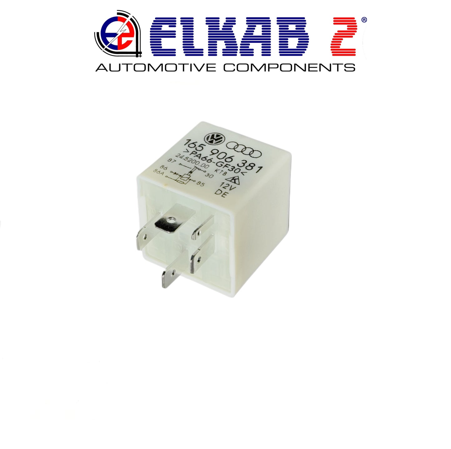 Relay 12V 30 Fuel Pump Control Unit, VW Audi Seat Skoda 165906381 Passat, Polo, Golf, A4, A6, Q5, Q3 Arona, Ibiza Octavia ORIGINAL