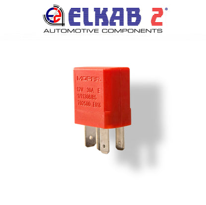 RELÈ RELAY MOPAR 12V 30A JEEP ALFA FIAT, Giulia, Giulietta, Stelvio, Ducato, 500X, 600, Panda, Avenger, RAM, ORIGINALE OE 702500.