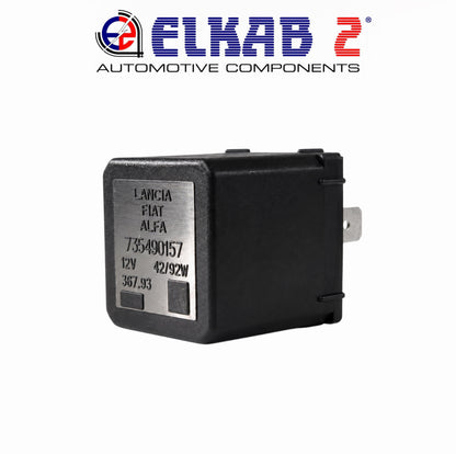 Relè Intermittenza Frecce 12V 42W 92W OEM 735490157 Nero Lancia, Fiat, Alfa Romeo, Auto Bianchi ORIGINALE