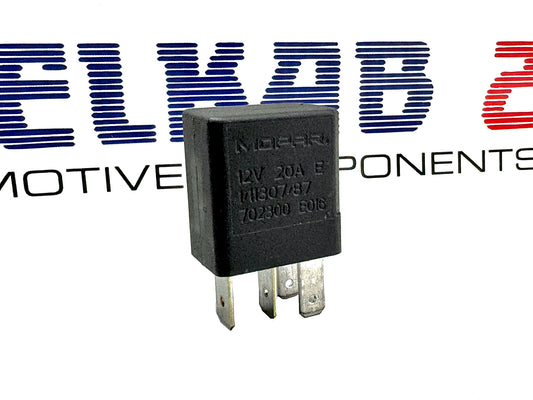 RELAY RELAY MOPAR 12V 20A JEEP ALFA FIAT, Ducato, Stelvio, Compass, Panda, Avenger, Tonale, MiTo, RAM, Hornet, Neon, Tipo, Charger, 500X 600 Panda ORIGINAL OE 702300.