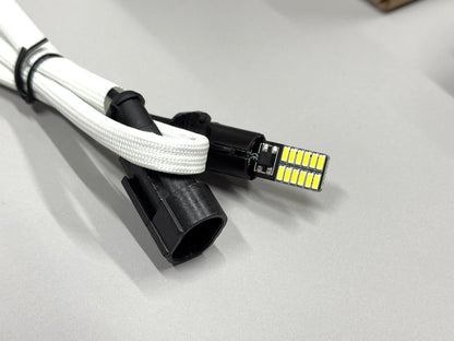 Pair of LED Side Turn Signals Clearance Lights White Amber Jeep Renegade 2014-2023 LED Direction Indicators Headlights